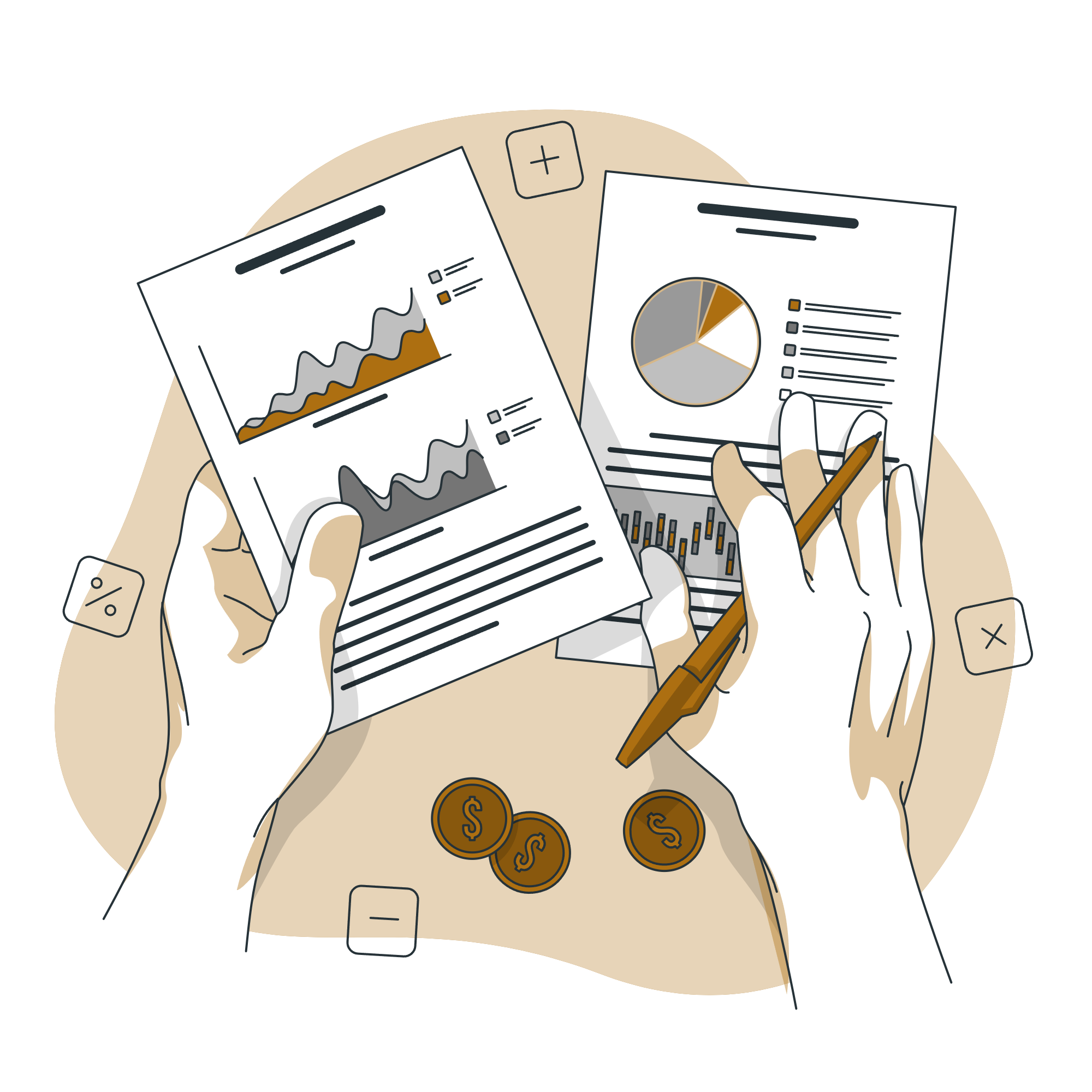 Illustration de prospérité financière